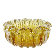 Centro de Mesa Nice Cristal Murano Âmbar Labone- Thoulouse Home Décor 