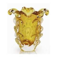 Vaso Murano com Escamas Âmbar São Marcos - Thoulouse Home Decor 