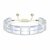 Pulsera Swarovski Letra Luna con cristales blanco 5615863