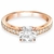 Anillo Swarovski Attract Round con baño rosé (5184204)
