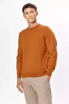 Sweater cuello redondo con coderas Huapi Art. 0644-22/ C: 19