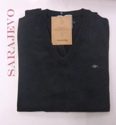 Sweater hilo cuello en V Westerville- C: Negro (02)