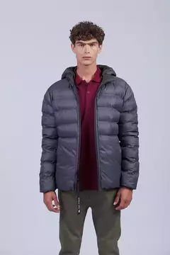 Campera corta puffer reversible Oxford Polo Club Art. Pitt- C: Olive/ Dark grey - comprar online