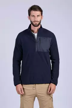 Buzo medio cierre micropolar Oxford Polo Club Art. Jace- C: Navy