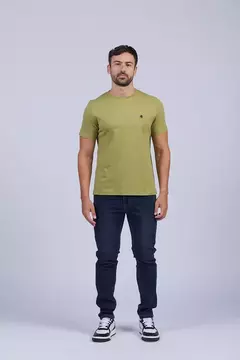 Remera lisa Oxford Polo Club Art. Sunset / C: Green moos