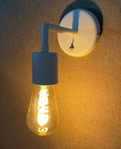 Aplique de pared 1 luz microtexturado industrial - comprar online