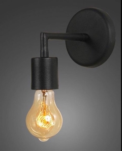 Aplique de pared 1 luz microtexturado industrial