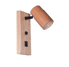 Aplique de pared madera cabezal movil con switch