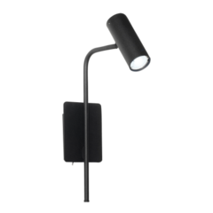 Aplique pared cabezal cilíndrico movil con switch