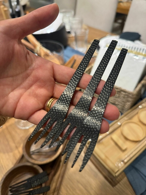 SET X 6 PINCHES VAJRA NEGRO 9 CM