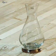 Decantador Liso con Base de Metal x1 557-L - Cristal San José - comprar online