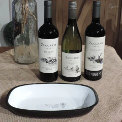 Estuche ZUCCARDI SERIE A x3 botellas 750cc + bandeja enlozada - comprar online