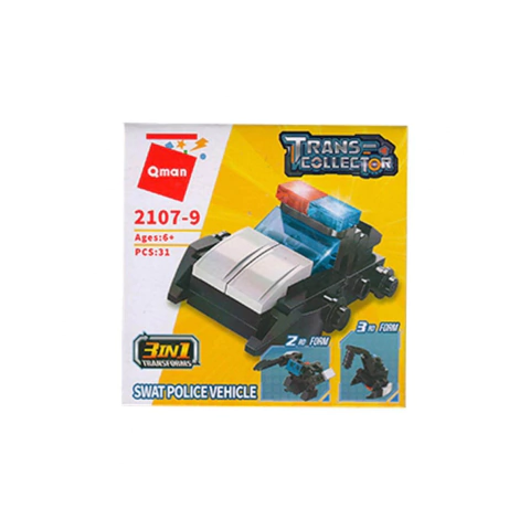 Bloques Ladrillos "Vehículo De Expedición 3 En 1 Mini" 31 Piezas - Qman®