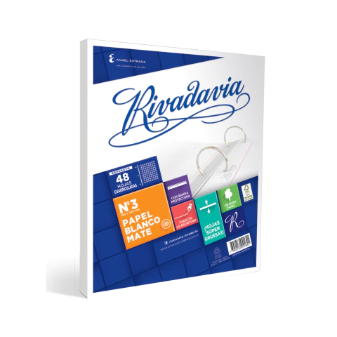 Repuesto Escolar Nº 3 48 Hjs Cuadriculado - Rivadavia