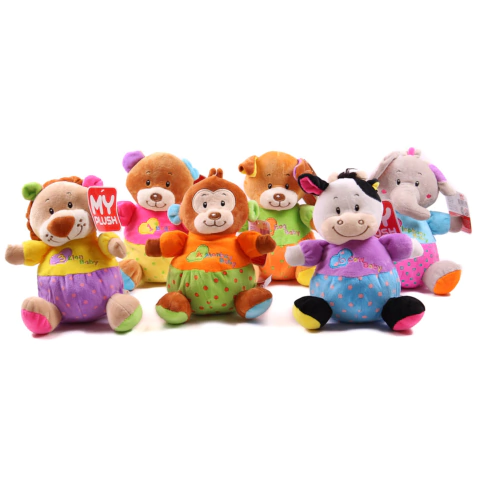 Peluche Animales Coloridos 25 Cm - Magnific