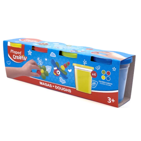 Masa Pote 120 Grs X 4 Colores Clásicos - Maped