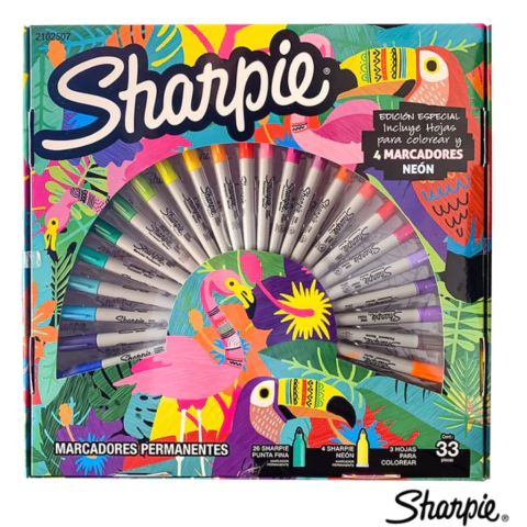 Marcadores Sharpie Ruleta Tropical Expression Edición Limitada - Sharpie