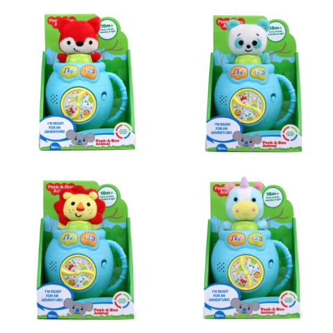 Animal De Peluche Se Esconde Y Salta Con Melodias Y Luz Bebe Modelos Surtidos - Baby Sunki