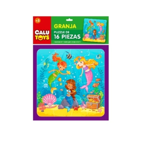 Rompecabezas 16 Piezas "Sirenas "