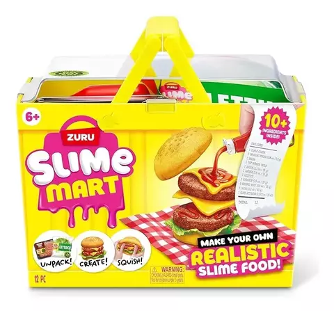 Slime Mart Canasto De Compras Crea Tu Hamburguesa - Wabro