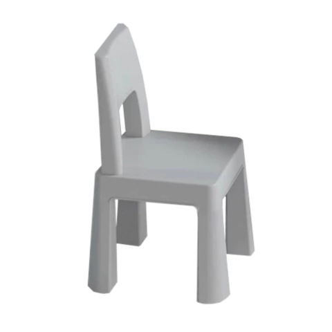 Silla Infantil Nórdica - Gris Claro