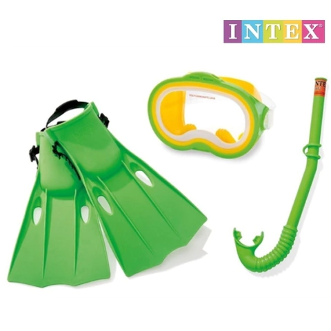 Set De Snorkel Con Patas De Rana +8 - Intex