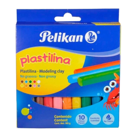 Plastilina Colores Surtidos X10 - Pelikan