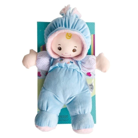 Bebe Con Capucha Celeste Pepus