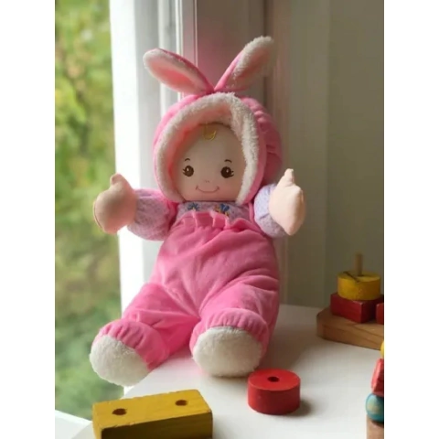 Bebe Con Capucha Pepus Rosa