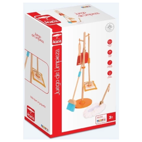 Juego De Limpieza De Madera Acacia