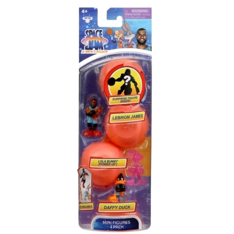 Space Jam Power Up Daffy Duck Set 4 Mini Figuras Wabro
