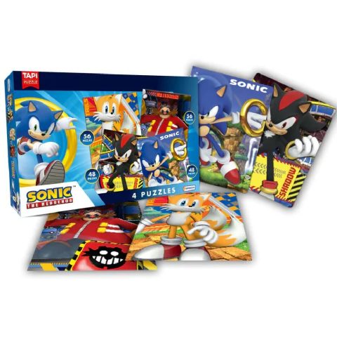 Rompecabezas X 4 2X48 Y 2X56 Piezas "Sonic" - Tapimovil