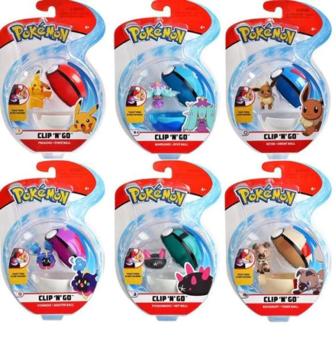 Figura Con Pokebola Clic N' Go - Pokemon