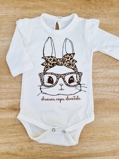 BODY M/LARGA CONEJA LENTES PRINT - comprar online