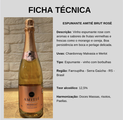 Espumante Amitié brut rosè - comprar online