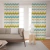 Cortina Tecido Oxford Quarto Infantil Chevron Texturizado Tons de Verde - 280x220cm