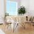 Toalha De Mesa Redonda Tecido Oxford Arabesco Branca TL15 -140x140cm