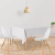 Toalha De Mesa Quadrada Tecido Oxford Corações e Poá Rosa TL121 - 140x140cm