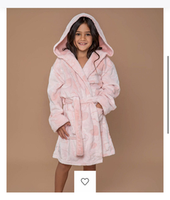 Bata polar de nena estampada con corazones - BIANCA SECRETA 25705