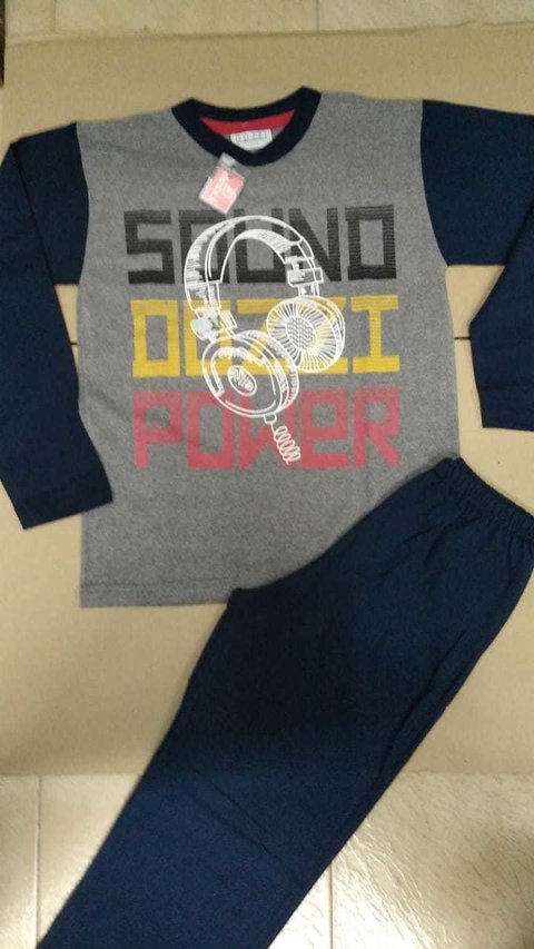 Pijama de algodón de chicos "Power" - DOZZI 903