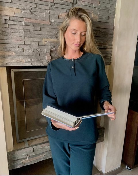 Pijama micropolar de dama - BARBIZON 978