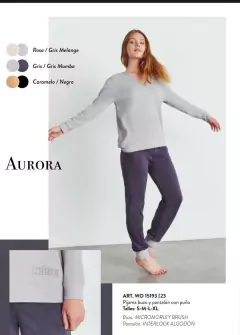 Pijama con buzo y pantalon con puño - WOMAN WO15193123