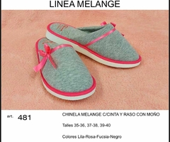 Chinela inyectada melange con detalle - POEMA 481