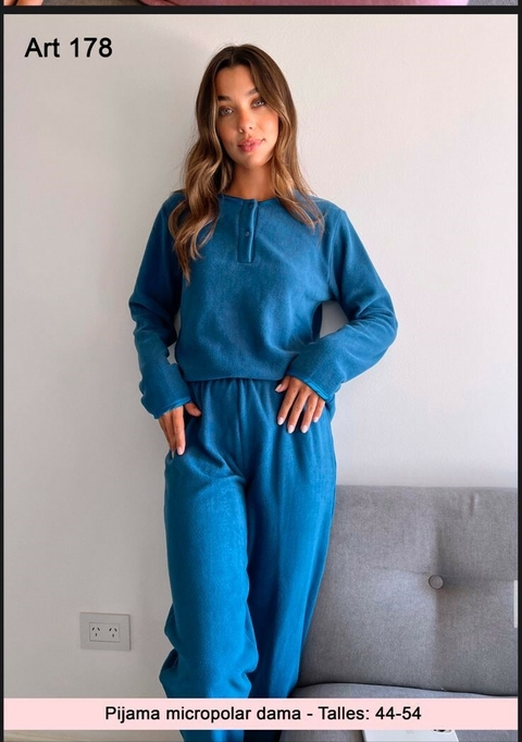 Pijama micropolar de dama - BARBIZON 178