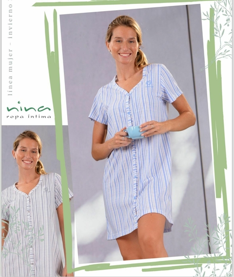 Camisola abotonada de jersey estampada - NINA 760