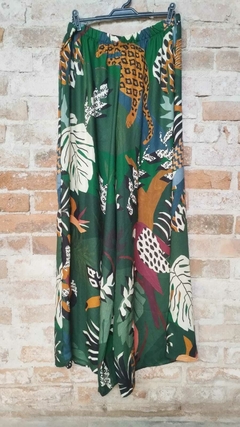 Maxi Pantalona Estampa Verde Brasilidades