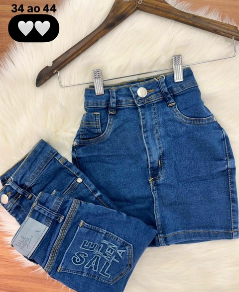 Saia Jeans Sal e Pimenta Premium