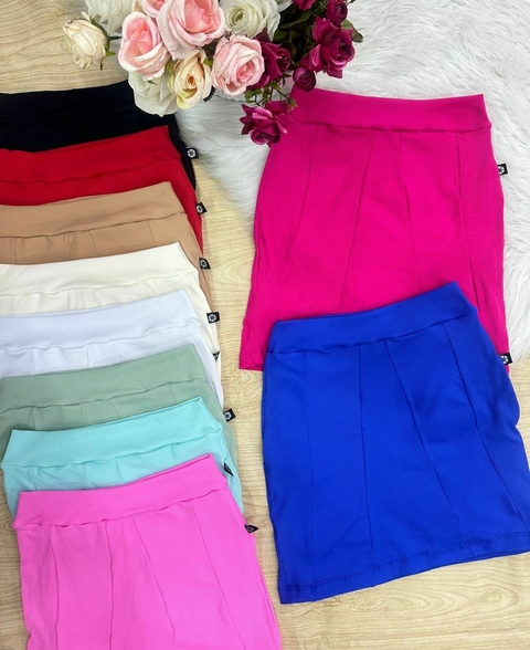 Short Saia Caneladinho