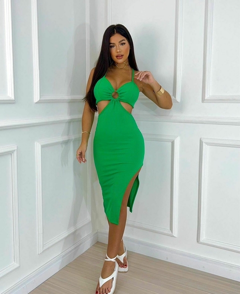 Vestido Decote Argola