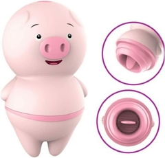 VIBRADOR PORQUINHO 6 MODOS SUCÇÃO
